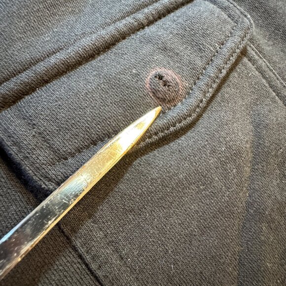 Rock & Republic Jacket Mens XL Black Pockets Lightweight Jersey Knit - Picture 4 of 9